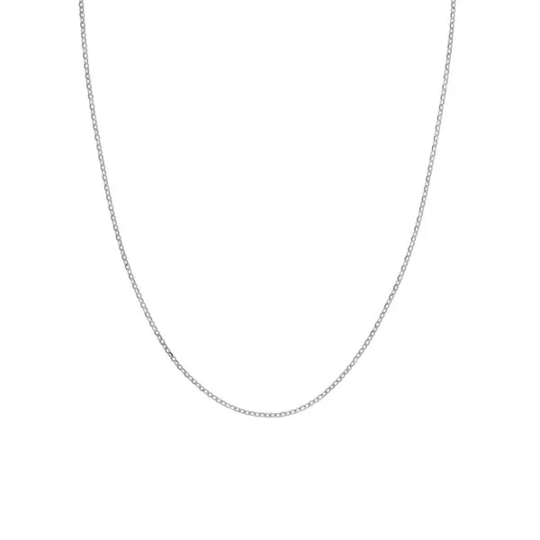 Crystal Cable Chain in White Gold by Midas Mitchell's Jewelry Norman, OK
