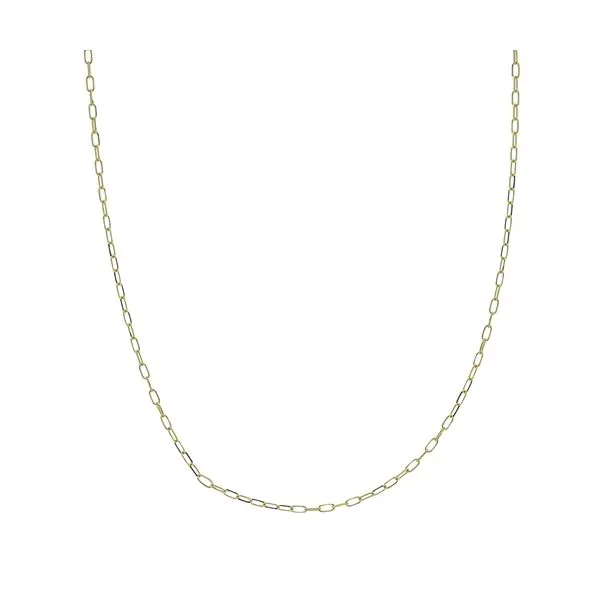 Delicate Paper Clip Chain in Yellow Gold by Midas Mitchell's Jewelry Norman, OK