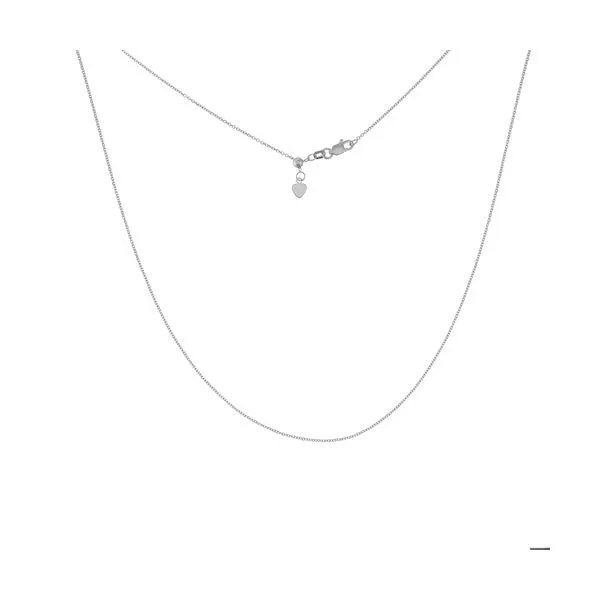 Adjustable Cable Chain in White Gold by Midas Mitchell's Jewelry Norman, OK