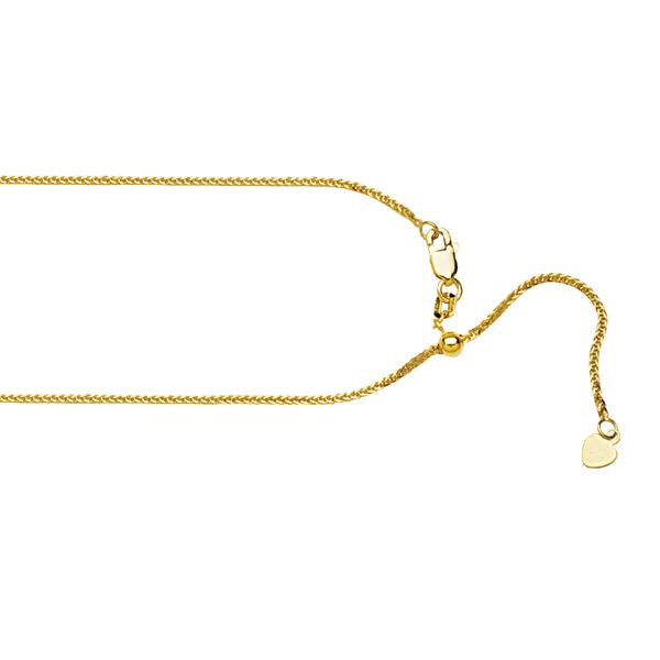 Adjustable Wheat Chain in Yellow Gold by Midas Mitchell's Jewelry Norman, OK
