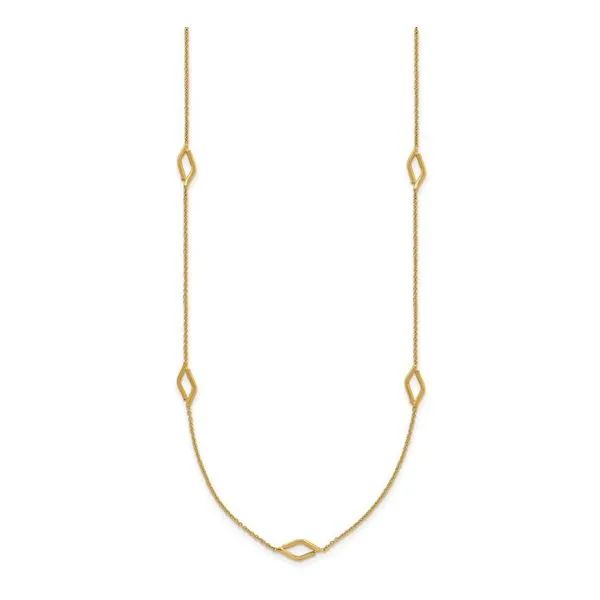 Diamond-Shaped Disk Station Necklace Mitchell's Jewelry Norman, OK