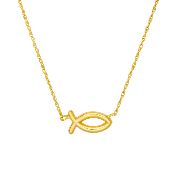 Gold Fish Necklace Mitchell's Jewelry Norman, OK