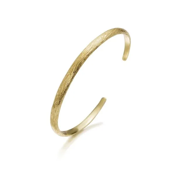 Textured Gold Bangle By Jorge Revilla Mitchell's Jewelry Norman, OK