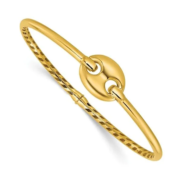 Gold Hinged Bangle Mitchell's Jewelry Norman, OK