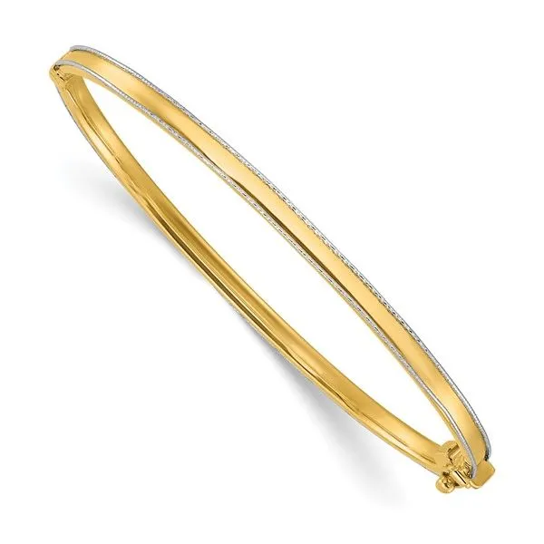 Gold Hinged Bangle Mitchell's Jewelry Norman, OK