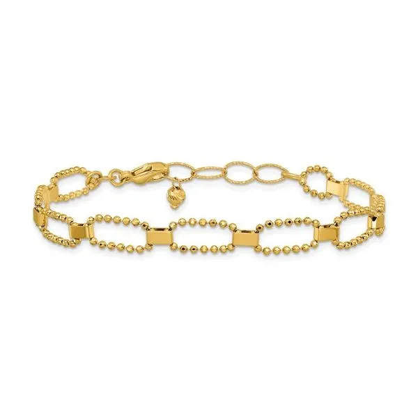 Diamond-Cut Fancy Beaded Link Chain Mitchell's Jewelry Norman, OK