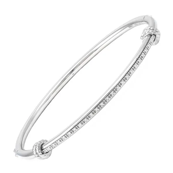 Lau Stainless Steel Diamond Bracelet Mitchell's Jewelry Norman, OK
