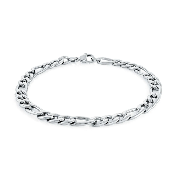 Stainless Steel Figaro Bracelet Mitchell's Jewelry Norman, OK