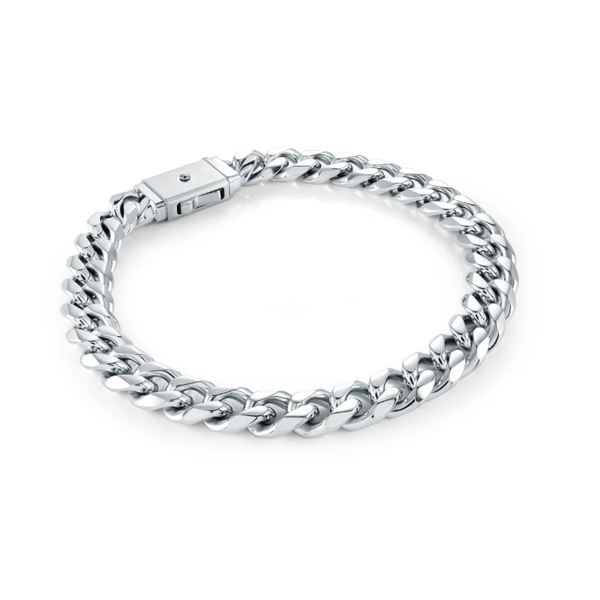 Stainless Steel Curb Bracelet Mitchell's Jewelry Norman, OK