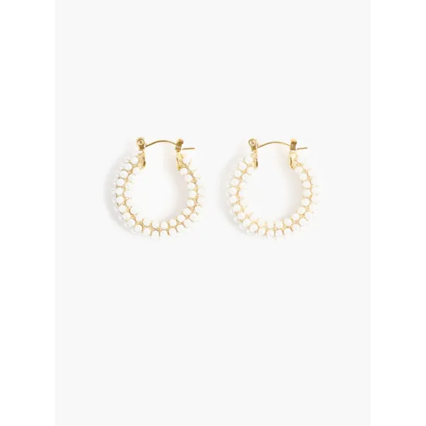 Audrey Pearl Hoops Mitchell's Jewelry Norman, OK