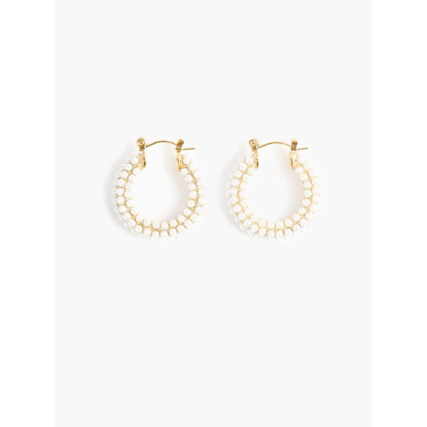 Audrey Pearl Hoops Mitchell's Jewelry Norman, OK