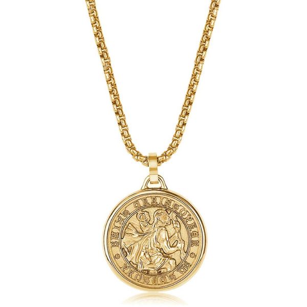 Stainless Steel Round Box Chain And Pendant Mitchell's Jewelry Norman, OK