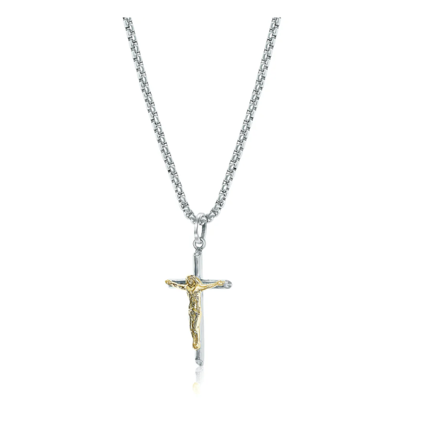 Stainless Steel Crucifix Necklace Mitchell's Jewelry Norman, OK