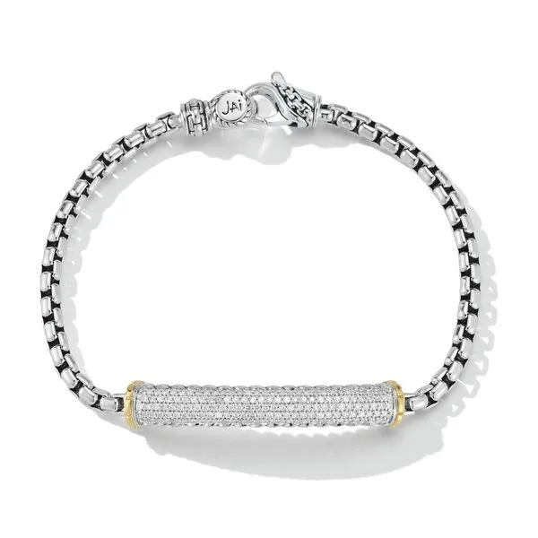 Pave Diamond Box Chain Bracelet Mitchell's Jewelry Norman, OK