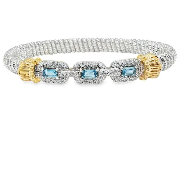 Blue Topaz And Diamond Vahan Bangle Mitchell's Jewelry Norman, OK