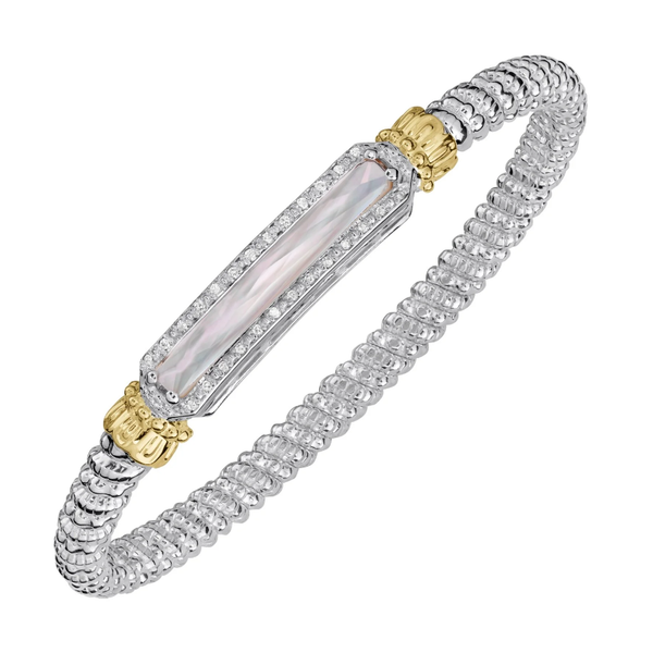 Diamond and Mother of Pearl Bangle By Vahan Mitchell's Jewelry Norman, OK
