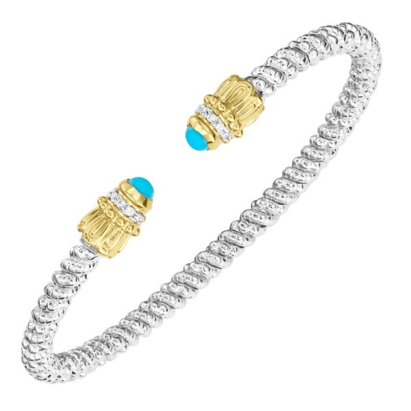 Turquoise And Diamond Bangle By Vahan Mitchell's Jewelry Norman, OK
