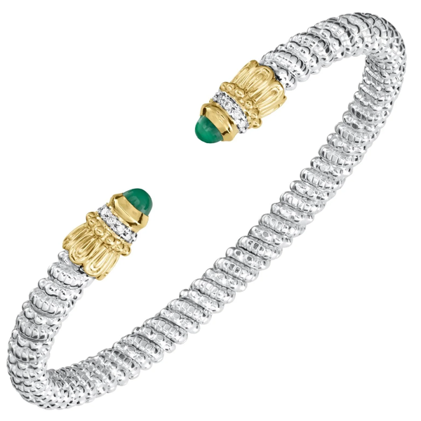 Green Onyx And Diamond Bangle By Vahan Mitchell's Jewelry Norman, OK