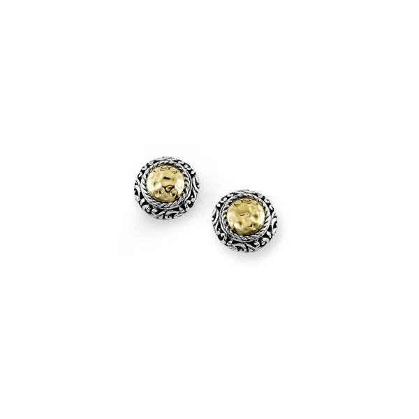 Sterling Silver And Yellow Gold Samuel B. Earrings Mitchell's Jewelry Norman, OK