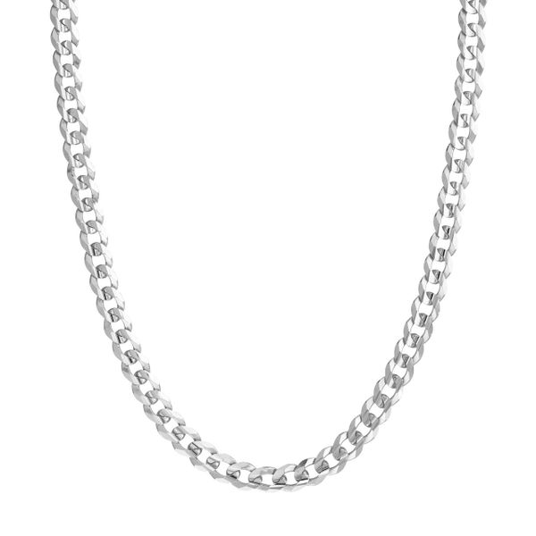 Cuban Curb Chain in Sterling Silver by Midas Mitchell's Jewelry Norman, OK