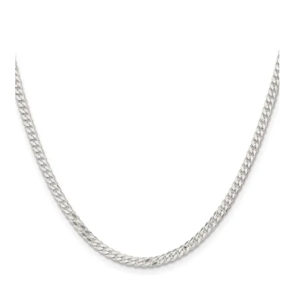 Silver Flat Curb Chain Mitchell's Jewelry Norman, OK