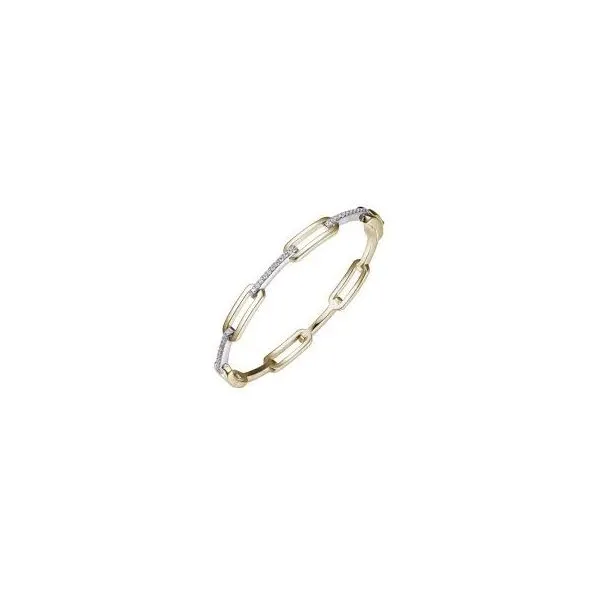 Crystal Linked 5mm Paperclip Bracelet by Charles Garnier Mitchell's Jewelry Norman, OK
