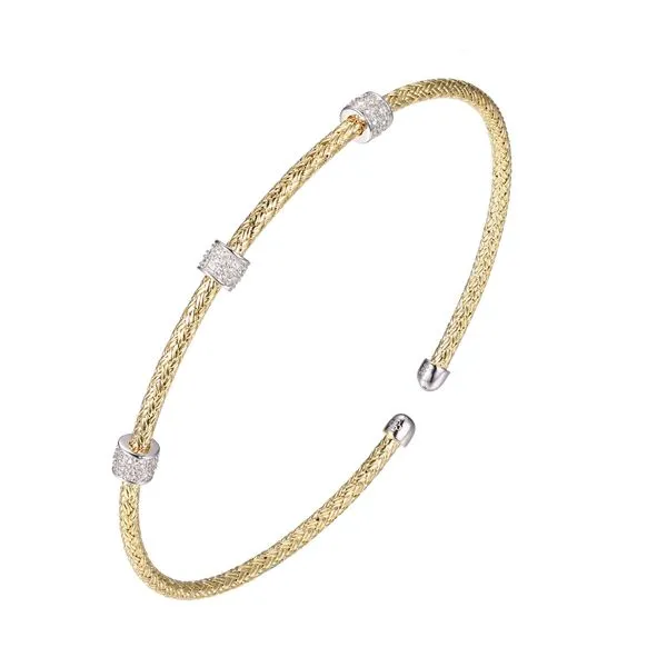 Two Toned Station Cuff by Charles Garnier Mitchell's Jewelry Norman, OK