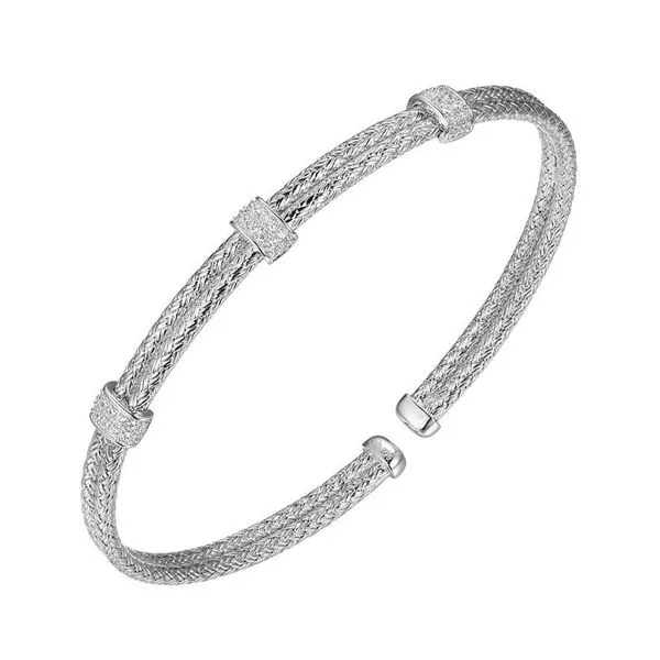 Sterling Silver Station Cuff By Charles Garneir Mitchell's Jewelry Norman, OK
