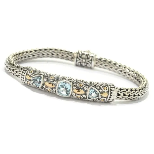 Sterling Silver Blue Topaz Bracelet by Samuel B. Mitchell's Jewelry Norman, OK