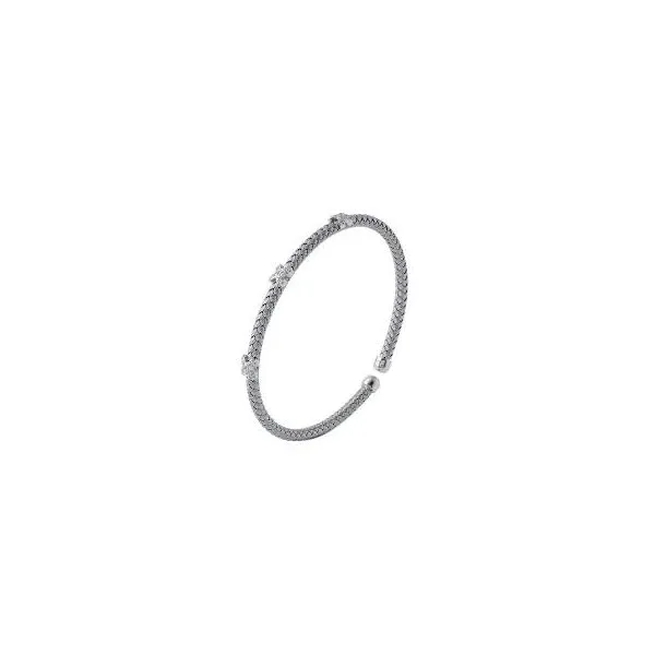 Silver Mesh Cuff Bracelet by Charles Garnier Mitchell's Jewelry Norman, OK
