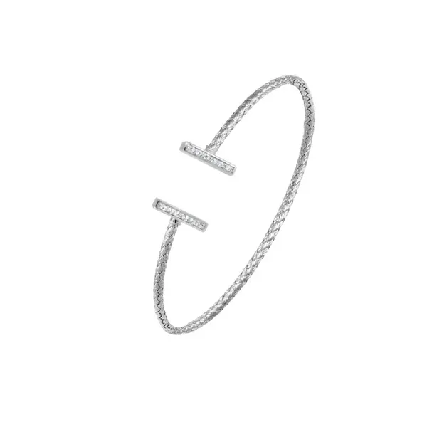 Silver Cuff Bar Bangle By Charles Garnier Mitchell's Jewelry Norman, OK