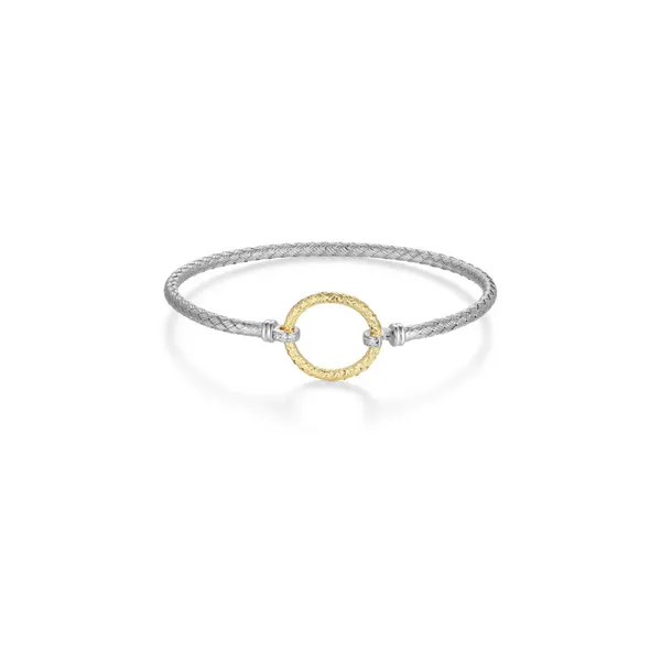 Two Tone Cuff Bar Bangle By Charles Garnier Mitchell's Jewelry Norman, OK