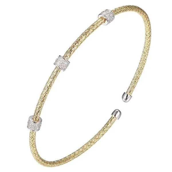 Yellow-Toned CZ Station Bracelet Mitchell's Jewelry Norman, OK