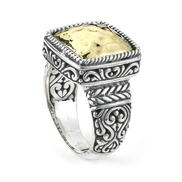 Reign Ring in Yellow Gold and Sterling Silver by Samuel B. Mitchell's Jewelry Norman, OK