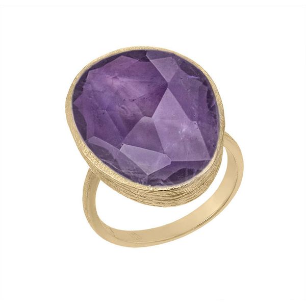 Amethyst Gold Plated Ring by Jorge Revilla Mitchell's Jewelry Norman, OK