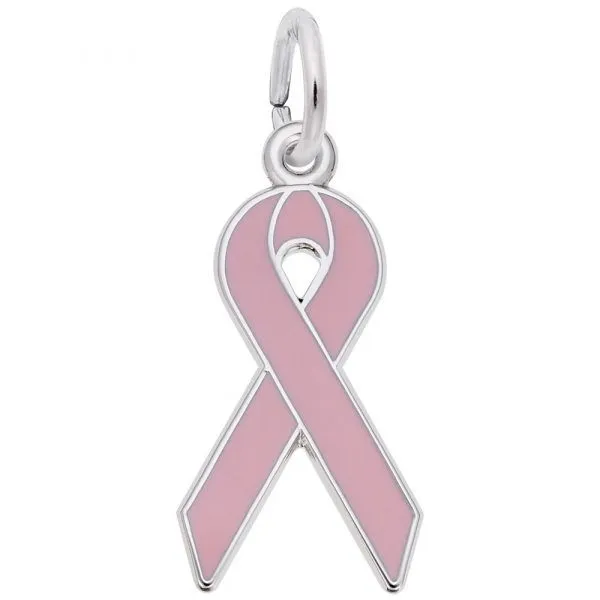 Breast Cancer Awareness Ribbon Charm Mitchell's Jewelry Norman, OK