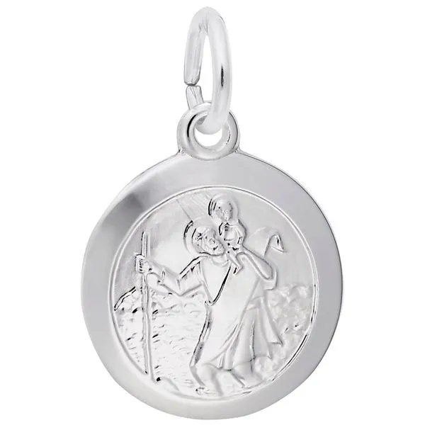 Small St. Christopher Disc Charm Mitchell's Jewelry Norman, OK