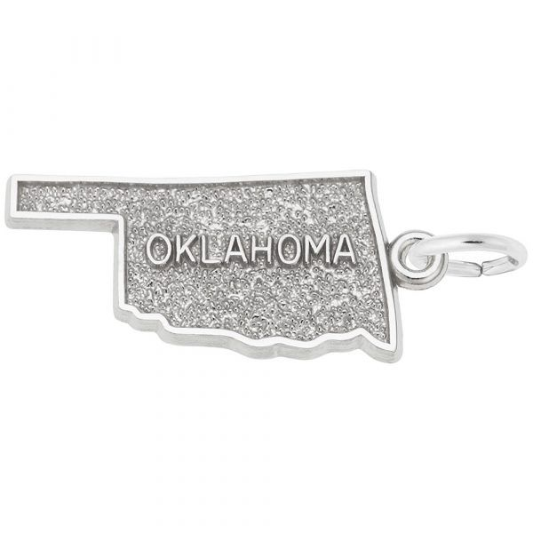 Oklahoma Map Charm Mitchell's Jewelry Norman, OK