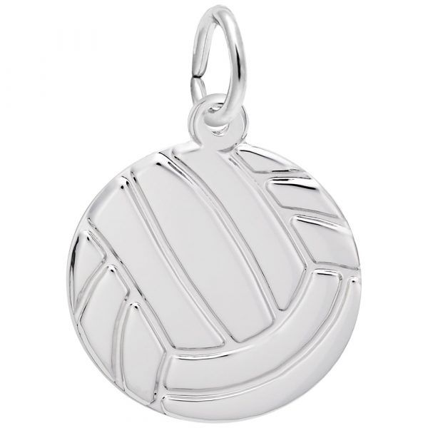 Flat Volleyball Charm by Rembrandt Mitchell's Jewelry Norman, OK