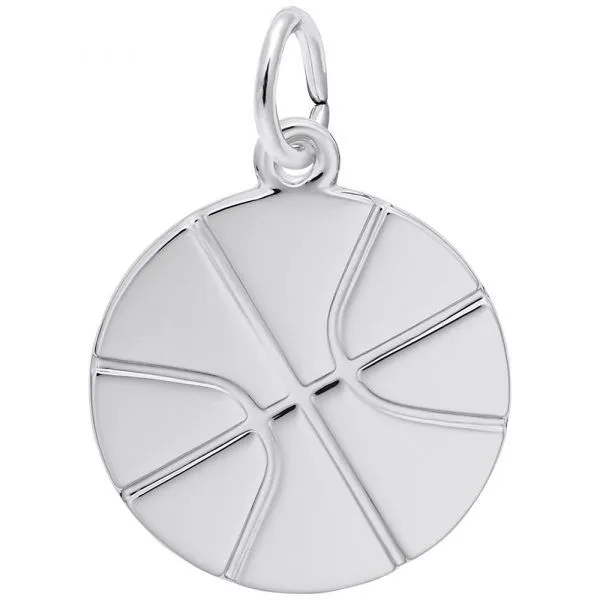 Flat Basketball Charm by Rembrandt Mitchell's Jewelry Norman, OK