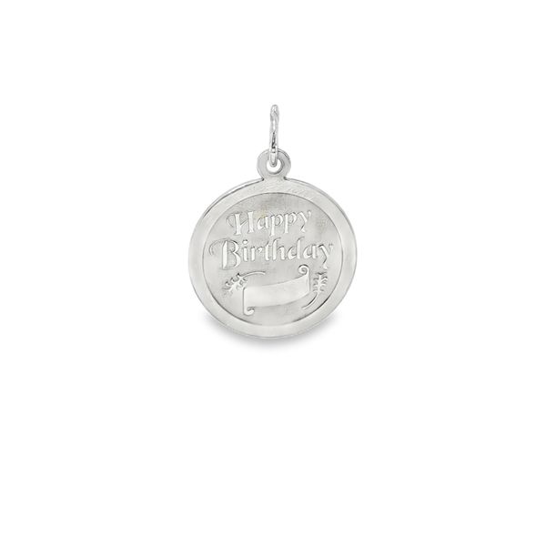 Sterling Silver Happy Birthday Charm Mitchell's Jewelry Norman, OK