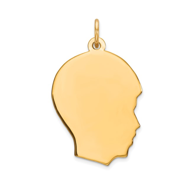 Sterling Silver Gold Plated Boy Charm Mitchell's Jewelry Norman, OK