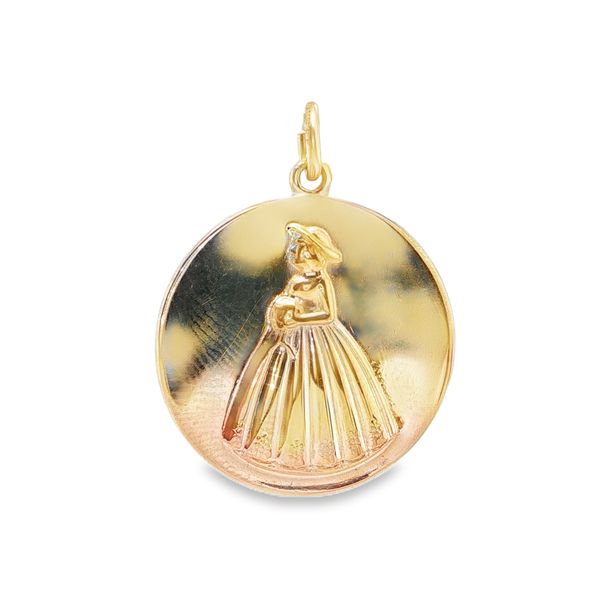 Gold Filled Lady In Dress Charm Mitchell's Jewelry Norman, OK