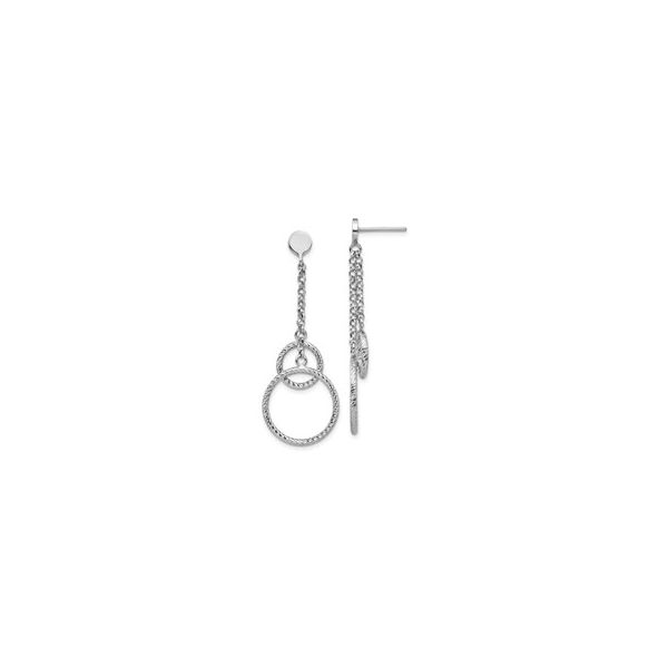 Sterling Silver Polished Post Dangle Earrings Mitchell's Jewelry Norman, OK