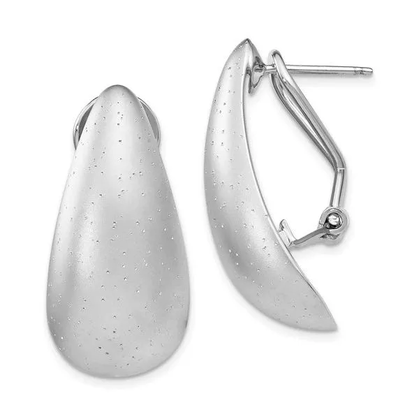 Sterling Silver Radiant Essence Omega-back Earrings Mitchell's Jewelry Norman, OK