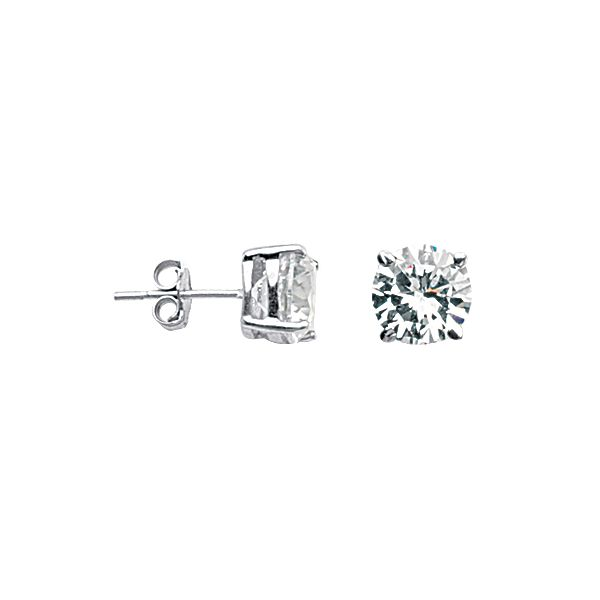 Cubic Zirconium Stud Earrings by Midas Mitchell's Jewelry Norman, OK