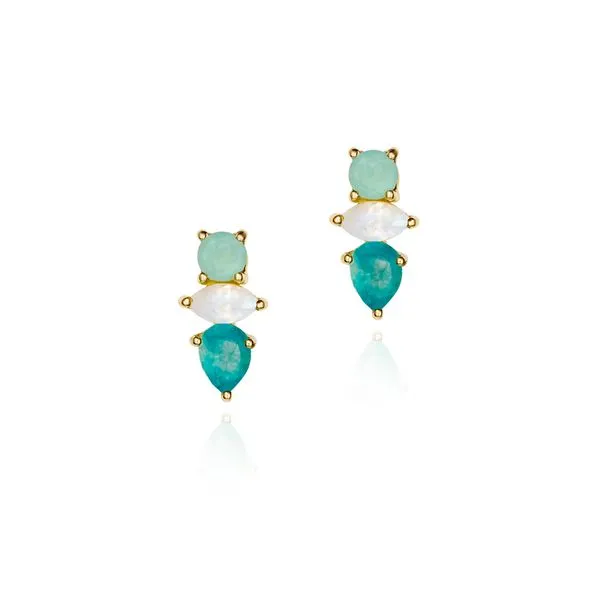 Chalcedony Earrings by Jorge Revilla Mitchell's Jewelry Norman, OK