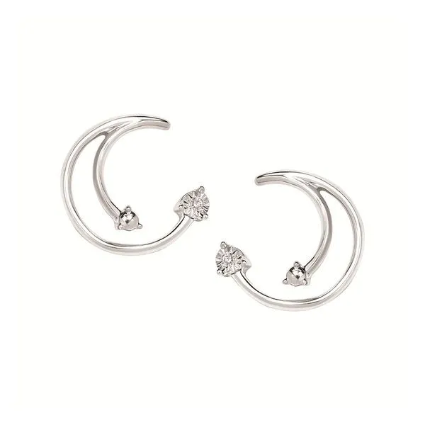 Silver Diamond Stud Earrings Mitchell's Jewelry Norman, OK