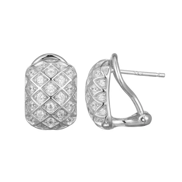 CZ Silver Earrings Mitchell's Jewelry Norman, OK