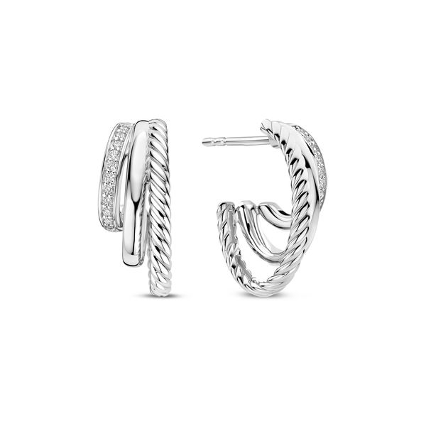 Silver J-Hoop Earrings Mitchell's Jewelry Norman, OK